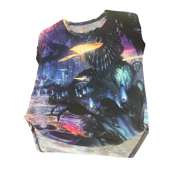 Disney Parks Authentic Avatar Pandora Graphic Tee- Size Large -Preowned - Picture 2 of 6